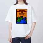 跡理絵の助け合い オーバーサイズTシャツ