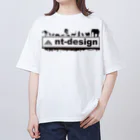 nt-designの『nt-design』ロゴ Oversized T-Shirt