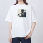 yukikinoの侍ドクロ オーバーサイズTシャツ