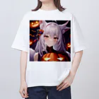 那須モバイル店の魔女っ子　ハロウィン オーバーサイズTシャツ