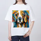 Artistic Allure EmporiumのGolden Retriever Pure Love　ゴールデンレトリバー ピュアラブ Oversized T-Shirt