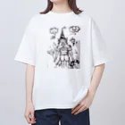 結社黒猫の遊園地のピエロ オーバーサイズTシャツ