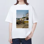 DGDGの街とギターとぬいぐるみ オーバーサイズTシャツ