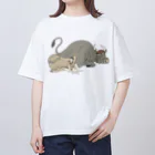 宮﨑　愛の芦雪の黒牛と犬 Oversized T-Shirt