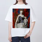 世界美術商店の聖母子と天使たち / Virgin and Child Surrounded by Angels オーバーサイズTシャツ