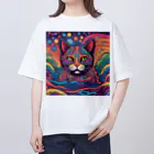 キョロ吉の猫　情熱 オーバーサイズTシャツ