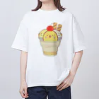 ぽっぽこ本舗のインコサンデー Oversized T-Shirt