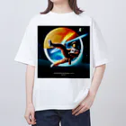 宇宙開発デザイン科の映画『スペースカンフー』 オーバーサイズTシャツ