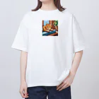 koba777のドット絵スナドリネコ オーバーサイズTシャツ