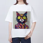 TakemaruFAのファンキーCAT Oversized T-Shirt