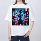 Hayate Kawakami オリジナルの般若女子高生 オーバーサイズTシャツ