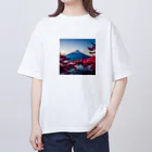 P.H.C（pink house candy）の富士山と紅葉、そして湖のグッズ Oversized T-Shirt