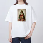 규리shopのクリスマス テディーベアの思い出 オーバーサイズTシャツ