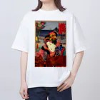 saitosekaiのお江戸ガーリー Oversized T-Shirt