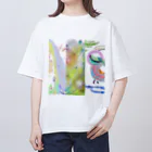 k..m 8888のk..m369スピリチュアルアート オーバーサイズTシャツ