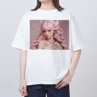 coco_angelのピンクダイヤモンドの女神 - アリアンナ・ロゼッタ オーバーサイズTシャツ