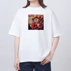 Echeveria_Masterの華やかなエケベリア オーバーサイズTシャツ