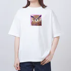 OWIの幸運ふくろうグッズ Oversized T-Shirt