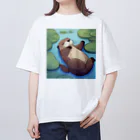 TADの部屋のフニャフニャカワウソくん Oversized T-Shirt