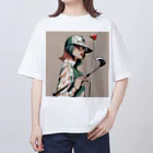 BIRDIE_GIRLのおしゃれゴルフ オーバーサイズTシャツ