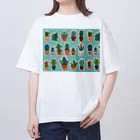 pain08のサボテンくん オーバーサイズTシャツ