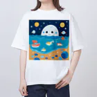 dou-douの宇宙と海の仲間たち オーバーサイズTシャツ