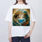 YukiMaruの海と波の祝福 オーバーサイズTシャツ