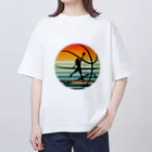 CyberArmadilloのI LOVE BASKETBALL（女バス） オーバーサイズTシャツ