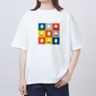 くらきち ONLINE SHOPのねこタイツ 3 × 3 Oversized T-Shirt