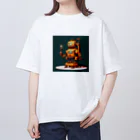 takehanaの産業用ロボット４号　 オーバーサイズTシャツ