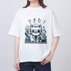 猫の憩い場の発明家の猫ちゃん Oversized T-Shirt