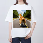 shIbaのおしりは見せて顔は見せてくれないシバ Oversized T-Shirt