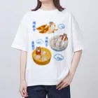 segasworksの餃子たちとトラちゃんたち オーバーサイズTシャツ