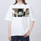 ジト目のサァサァお立ち台 Oversized T-Shirt