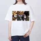 くぅTikTok猫部のTikTok猫部チラ見オーバーサイズTシャツ オーバーサイズTシャツ