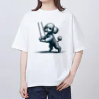 TABO1192のトイプードルのひかるくん(シンプルバージョン) Oversized T-Shirt