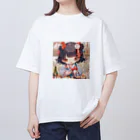 rina-suzuの新春の可愛い女の子 オーバーサイズTシャツ