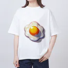 SHAKE MEのかわいい目玉焼き Oversized T-Shirt