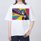 tokyo_citypopのkawaii 東京ガールアート オーバーサイズTシャツ