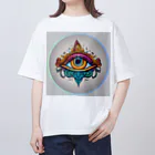 Persona MoMのオレンジの第3のeye オーバーサイズTシャツ