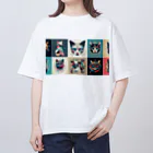 ねこの店のねこ オーバーサイズTシャツ