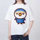 いんこ屋堂のコザクラインコ（バイオレットチェリー） Oversized T-Shirt