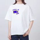 推しごとroomの推しカツちゃんブルー オーバーサイズTシャツ