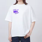 推しごとroomの推しカツちゃんパープル オーバーサイズTシャツ