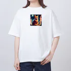 genki121227の猫のイラストグッズ Oversized T-Shirt