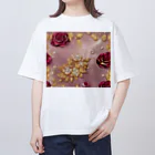 REINA-MAの薔薇 オーバーサイズTシャツ