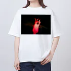 写真家 西浦和彦 グッズ集のいのちは赤色 オーバーサイズTシャツ