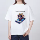 ビーナスキュートちゃんのミニサムライ、メガテック オーバーサイズTシャツ