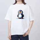 pixel屋さんのペンギンのpixelアート Oversized T-Shirt