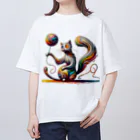 宇宙猫の宇宙猫01 Oversized T-Shirt